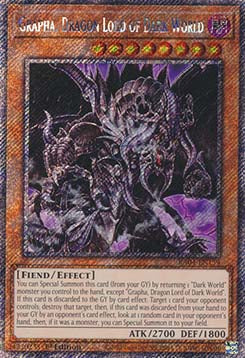 Grapha, Dragon Lord of Dark World (V.1 - Platinum Secret Rare) - Quarter Century Stampede (Platinum Secret Rare) [RA04-159]
