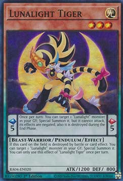 Lunalight Tiger (V.1 - Super Rare) - Quarter Century Stampede (Super Rare) [RA04-020]