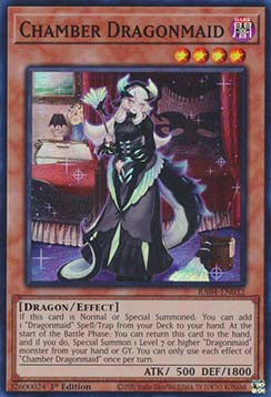 Chamber Dragonmaid (V.1 - Super Rare) - Quarter Century Stampede (Super Rare) [RA04-032]