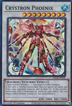 Crystron Phoenix (V.1 - Super Rare) - Quarter Century Stampede (Super Rare) [RA04-058]