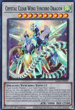 Crystal Clear Wing Synchro Dragon (V.1 - Super Rare) - Quarter Century Stampede (Super Rare) [RA04-059]