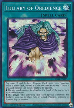 Lullaby of Obedience (V.1 - Super Rare) - Quarter Century Stampede (Super Rare) [RA04-085]