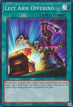 Left Arm Offering (V.1 - Super Rare) - Quarter Century Stampede (Super Rare) [RA04-086]