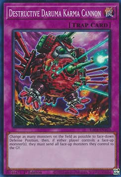 Destructive Daruma Karma Cannon (V.1 - Super Rare) - Quarter Century Stampede (Super Rare) [RA04-103]