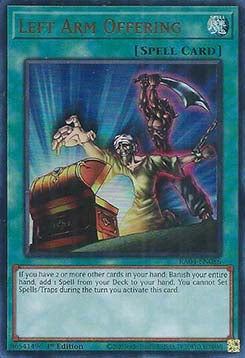 Left Arm Offering (V.2 - Ultra Rare) - Quarter Century Stampede (Ultra Rare) [RA04-086]