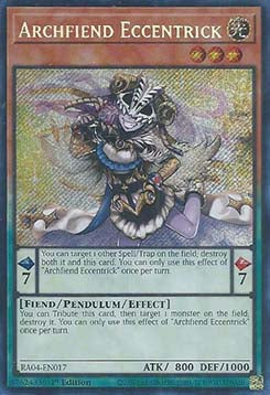 Archfiend Eccentrick (V.3 - Secret Rare) - Quarter Century Stampede (Secret Rare) [RA04-017]