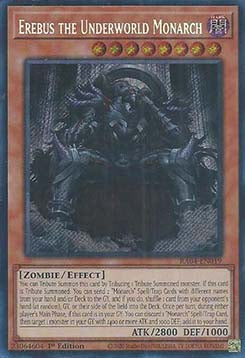 Erebus the Underworld Monarch (V.3 - Secret Rare) - Quarter Century Stampede (Secret Rare) [RA04-019]