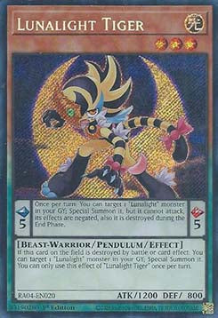 Lunalight Tiger (V.3 - Secret Rare) - Quarter Century Stampede (Secret Rare) [RA04-020]