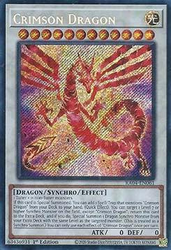 Crimson Dragon (V.3 - Secret Rare) - Quarter Century Stampede (Secret Rare) [RA04-061]