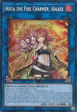 Hiita the Fire Charmer, Ablaze (V.3 - Secret Rare) - Quarter Century Stampede (Secret Rare) [RA04-074]