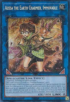 Aussa the Earth Charmer, Immovable (V.3 - Secret Rare) - Quarter Century Stampede (Secret Rare) [RA04-078]