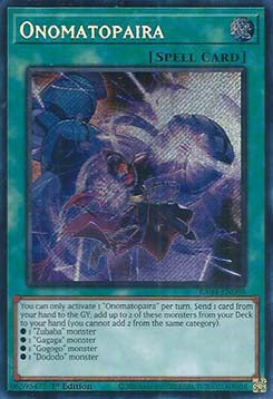 Onomatopaira (V.3 - Secret Rare) - Quarter Century Stampede (Secret Rare) [RA04-089]