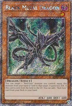 Black Metal Dragon (V.4 - Platinum Secret Rare) - Quarter Century Stampede (Platinum Secret Rare) [RA04-016]