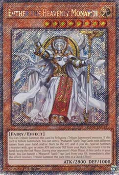 Ehther the Heavenly Monarch (V.4 - Platinum Secret Rare) - Quarter Century Stampede (Platinum Secret Rare) [RA04-018]