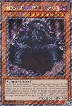 Erebus the Underworld Monarch (V.4 - Platinum Secret Rare) - Quarter Century Stampede (Platinum Secret Rare) [RA04-019]