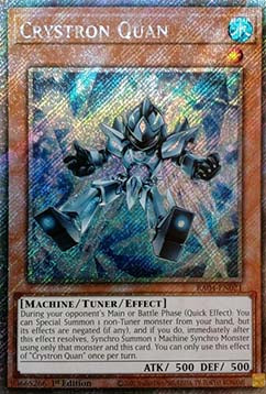 Crystron Quan (V.4 - Platinum Secret Rare) - Quarter Century Stampede (Platinum Secret Rare) [RA04-021]