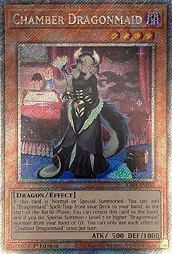 Chamber Dragonmaid (V.4 - Platinum Secret Rare) - Quarter Century Stampede (Platinum Secret Rare) [RA04-032]