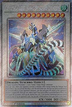Crystal Clear Wing Synchro Dragon (V.4 - Platinum Secret Rare) - Quarter Century Stampede (Platinum Secret Rare) [RA04-059]