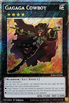 Gagaga Cowboy (V.4 - Platinum Secret Rare) - Quarter Century Stampede (Platinum Secret Rare) [RA04-064]