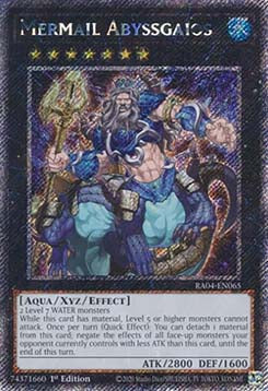 Mermail Abyssgaios (V.4 - Platinum Secret Rare) - Quarter Century Stampede (Platinum Secret Rare) [RA04-065]