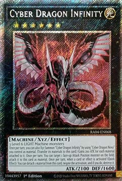 Cyber Dragon Infinity (V.4 - Platinum Secret Rare) - Quarter Century Stampede (Platinum Secret Rare) [RA04-068]