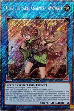 Aussa the Earth Charmer, Immovable (V.4 - Platinum Secret Rare) - Quarter Century Stampede (Platinum Secret Rare) [RA04-078]