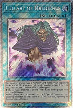 Lullaby of Obedience (V.4 - Platinum Secret Rare) - Quarter Century Stampede (Platinum Secret Rare) [RA04-085]