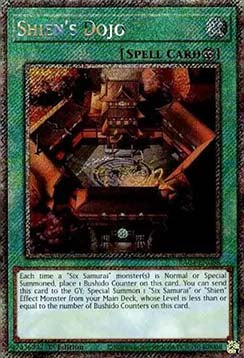Shien's Dojo (V.4 - Platinum Secret Rare) - Quarter Century Stampede (Platinum Secret Rare) [RA04-088]