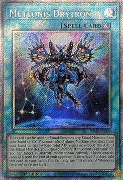 Meteonis Drytron (V.4 - Platinum Secret Rare) - Quarter Century Stampede (Platinum Secret Rare) [RA04-096]
