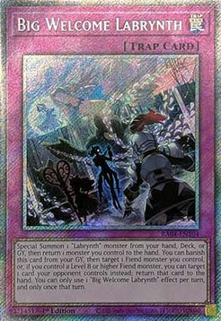 Big Welcome Labrynth (V.4 - Platinum Secret Rare) - Quarter Century Stampede (Platinum Secret Rare) [RA04-104]