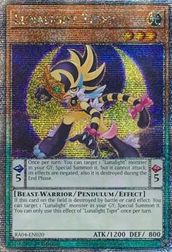 Lunalight Tiger (V.5 - Quarter Century Secret Rare) - Quarter Century Stampede (Quarter Century Secret Rare) [RA04-020]