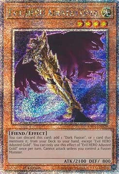 Evil HERO Adusted Gold (V.5 - Quarter Century Secret Rare) - Quarter Century Stampede (Quarter Century Secret Rare) [RA04-029]
