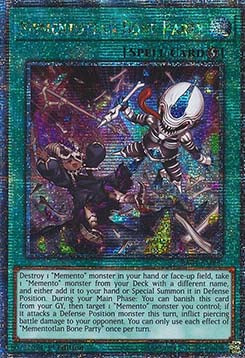 Mementotlan Bone Party (V.5 - Quarter Century Secret Rare) - Quarter Century Stampede (Quarter Century Secret Rare) [RA04-099]