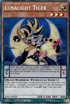 Lunalight Tiger (V.6 - Collectors Rare) - Quarter Century Stampede (Collectors Rare) [RA04-020]