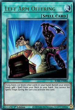 Left Arm Offering (V.7 - Ultimate Rare) - Quarter Century Stampede (Ultimate Rare) [RA04-086]