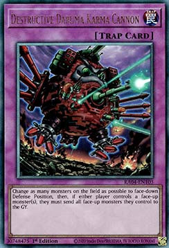 Destructive Daruma Karma Cannon (V.7 - Ultimate Rare) - Quarter Century Stampede (Ultimate Rare) [RA04-103]