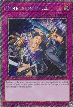 Dimension Wall (V.1 - Platinum Secret Rare) - Quarter Century Stampede (Platinum Secret Rare) [RA04-127]