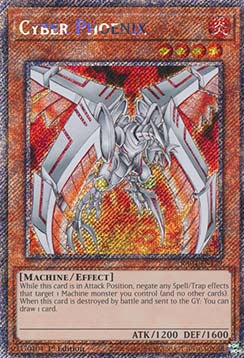 Cyber Phoenix (V.1 - Platinum Secret Rare) - Quarter Century Stampede (Platinum Secret Rare) [RA04-129]