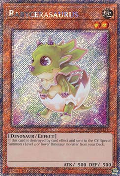 Babycerasaurus (V.1 - Platinum Secret Rare) - Quarter Century Stampede (Platinum Secret Rare) [RA04-131]