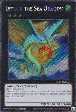 Leviair the Sea Dragon (V.1 - Platinum Secret Rare) - Quarter Century Stampede (Platinum Secret Rare) [RA04-155]