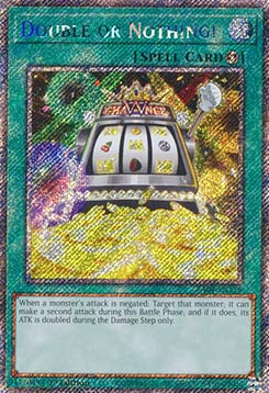Double or Nothing! (V.1 - Platinum Secret Rare) - Quarter Century Stampede (Platinum Secret Rare) [RA04-156]