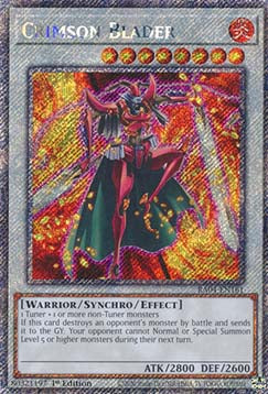 Crimson Blader (V.1 - Platinum Secret Rare) - Quarter Century Stampede (Platinum Secret Rare) [RA04-161]