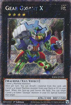 Gear Gigant X (V.1 - Platinum Secret Rare) - Quarter Century Stampede (Platinum Secret Rare) [RA04-188]