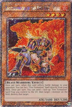 Brotherhood of the Fire Fist - Bear (V.1 - Platinum Secret Rare) - Quarter Century Stampede (Platinum Secret Rare) [RA04-198]