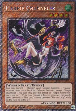Harpie Channeler (V.1 - Platinum Secret Rare) - Quarter Century Stampede (Platinum Secret Rare) [RA04-207]