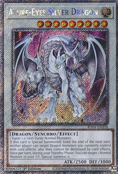 Azure-Eyes Silver Dragon (V.1 - Platinum Secret Rare) - Quarter Century Stampede (Platinum Secret Rare) [RA04-208]