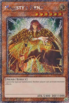 Majesty's Fiend (V.1 - Platinum Secret Rare) - Quarter Century Stampede (Platinum Secret Rare) [RA04-216]