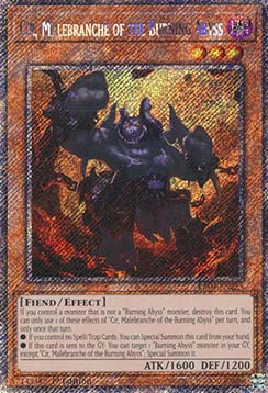 Cir, Malebranche of the Burning Abyss (V.1 - Platinum Secret Rare) - Quarter Century Stampede (Platinum Secret Rare) [RA04-235]