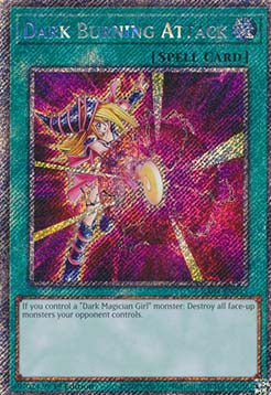 Dark Burning Attack (V.1 - Platinum Secret Rare) - Quarter Century Stampede (Platinum Secret Rare) [RA04-245]