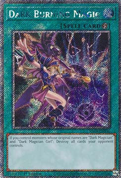 Dark Burning Magic (V.1 - Platinum Secret Rare) - Quarter Century Stampede (Platinum Secret Rare) [RA04-246]